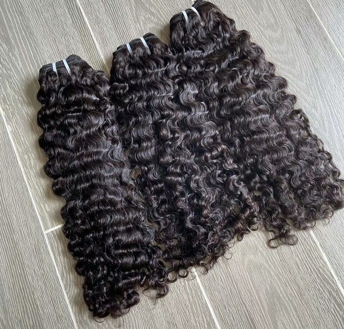 Raw Burmese Curly Hair Bundles